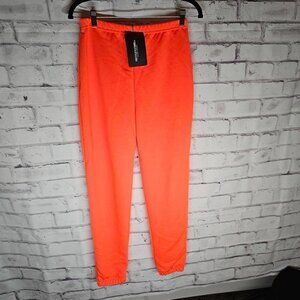 Bright Orange Sweat Pants Size 4 NWT